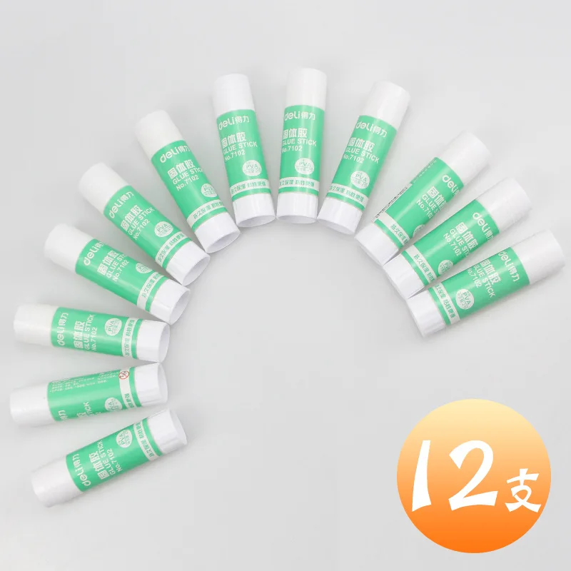 Deli 9g PVA White Glue Sticks Fast Dry School Office Supply Stationery Student Bonding Paper Business File Bill Pasting Tool