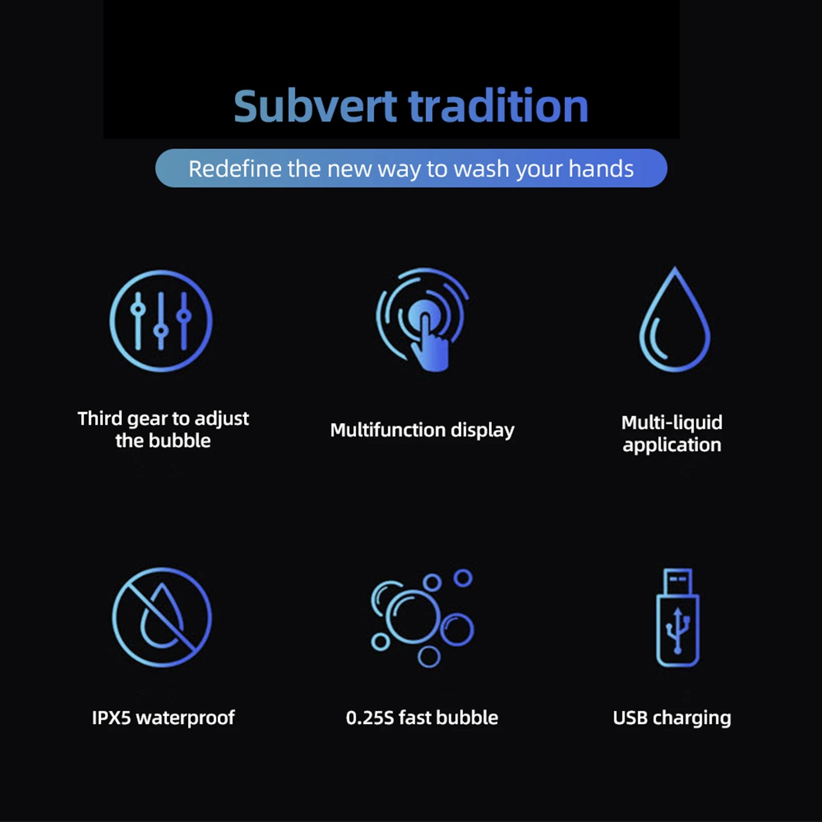 Touchless Rechargeable Foaming Hand Soap Dispenser - Wall-Mounted & Easy Install