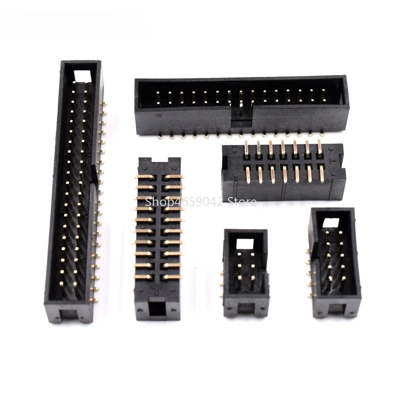 

5Pcs SMT DC3 6/8/10/12/14/16/20/30/40 Positions IDC Dual Row 2.54mm Pitch Connector SMD PCB IDC Socket