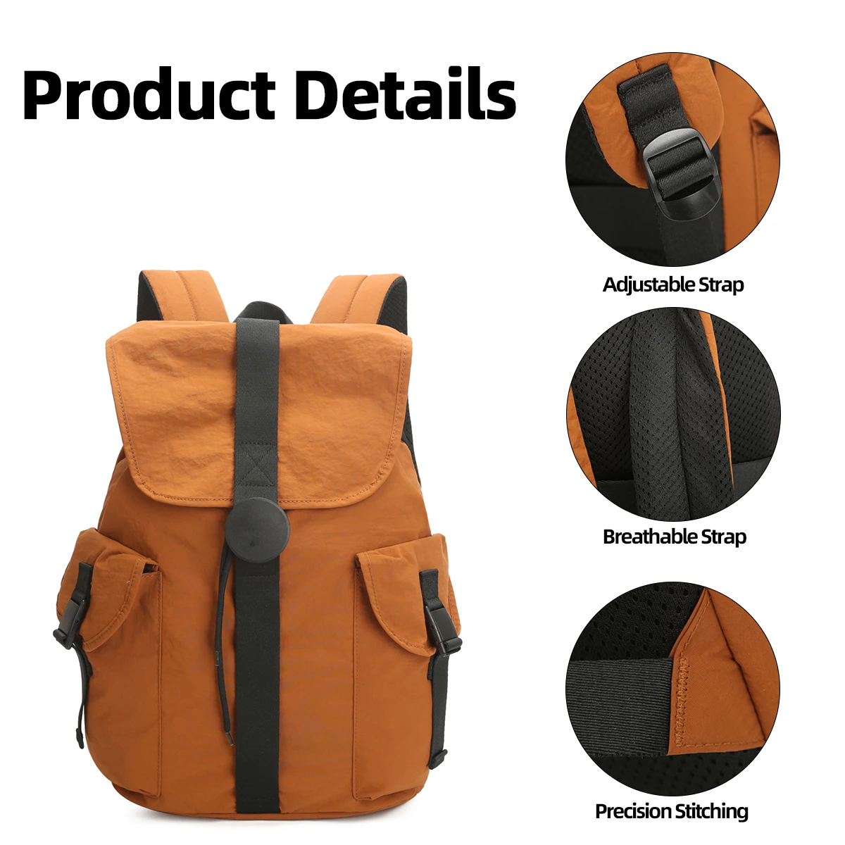 Drawstring Backpack for Women, Lightweight and Stylish Travel Bag, Swimming Bag, Multifunctional Sports Backpack, High School Backpack, College Student Backpack, Hiking and Camping