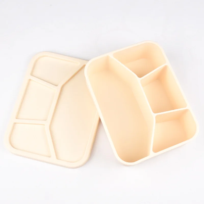 Silicone Lunch Box Food Grade Crisper Microwave Special Heating Freezer and Oven Safe Snack and Food Container