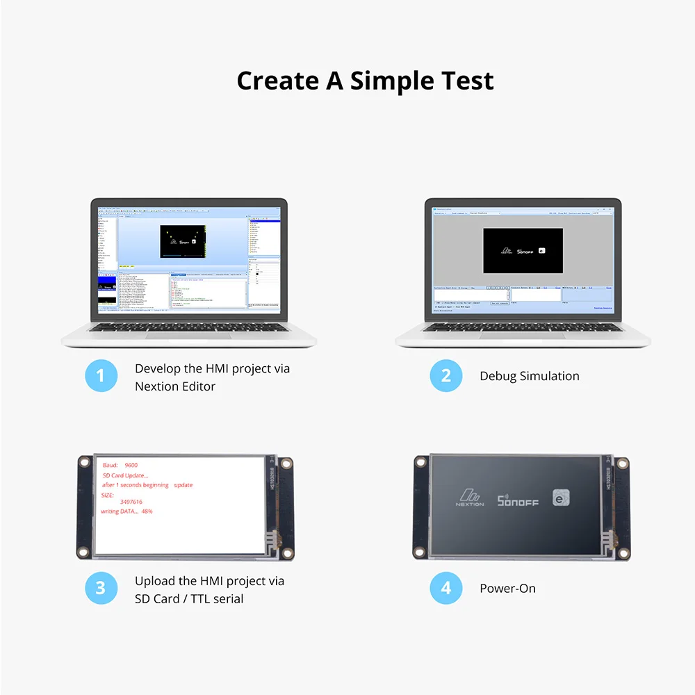 Lcd Display Module Display Module Nextion Enhanced Series HMI RTP LCD Resistive Display 2.4'' 2.8'' 3.2'' 3.5'' Size 1024 Bytes EEPROM/Larger RAM Touch Module