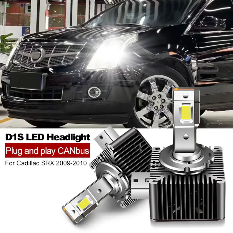 

2PCS CANbus Car LED Headlight D1S D1R 32000LM High/Low Bulb Kit to Replace HID Conversion Lamps For Cadillac SRX 2009-2010