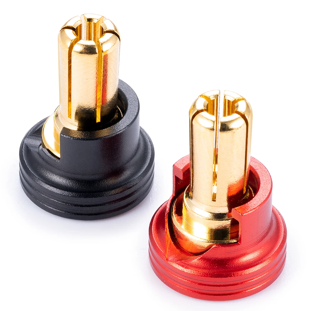 AXSPEED 4,0 mm/5,0 mm Messing Bullet Bananenstecker RC Auto Lip Batterieanschluss mit Metallkühlkörper für RC-Modellautos – Detail 9
