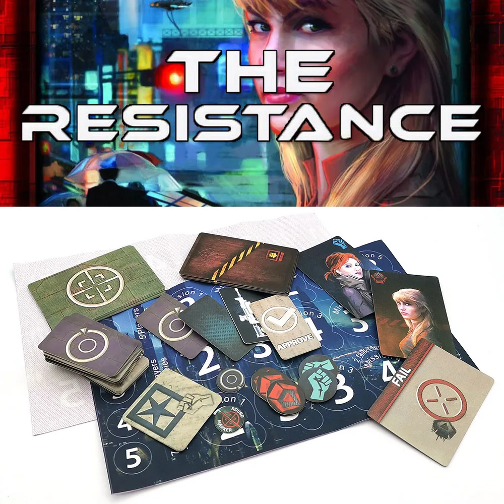 2021 The Resistance Board Game English Version Coup Family Party Game For  Adult Kids Strategy Playing Cards Game Travel Gifts - Board Game -  AliExpress