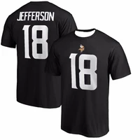 NFL Vikings Minnesota Vikings Jefferson T-Shirt 3D Printed Breathable Comfortable Adult Short Sleeve Outdoor Sports T-Shirt 1