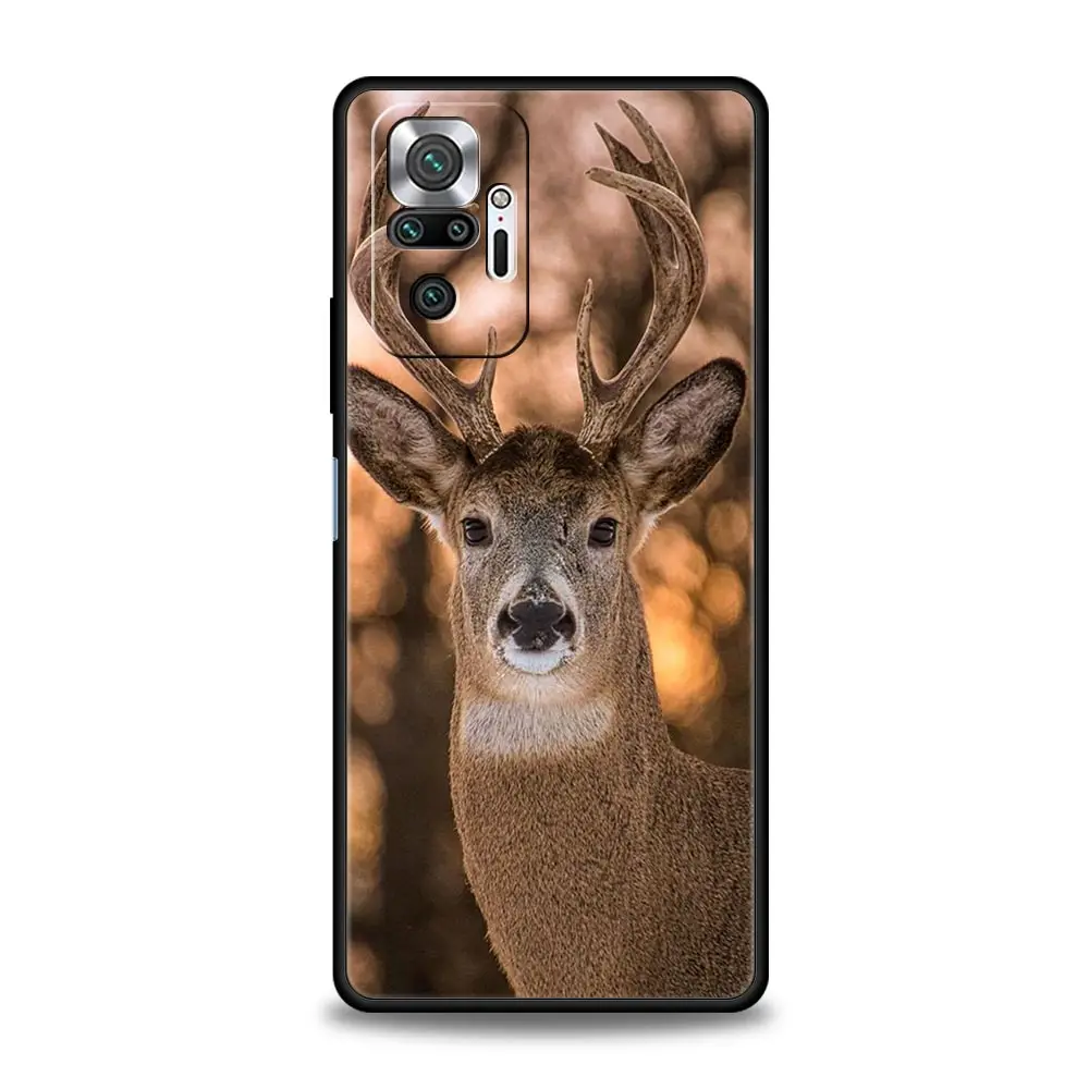 Deer Hunting Camo Phone Case - Black Cover