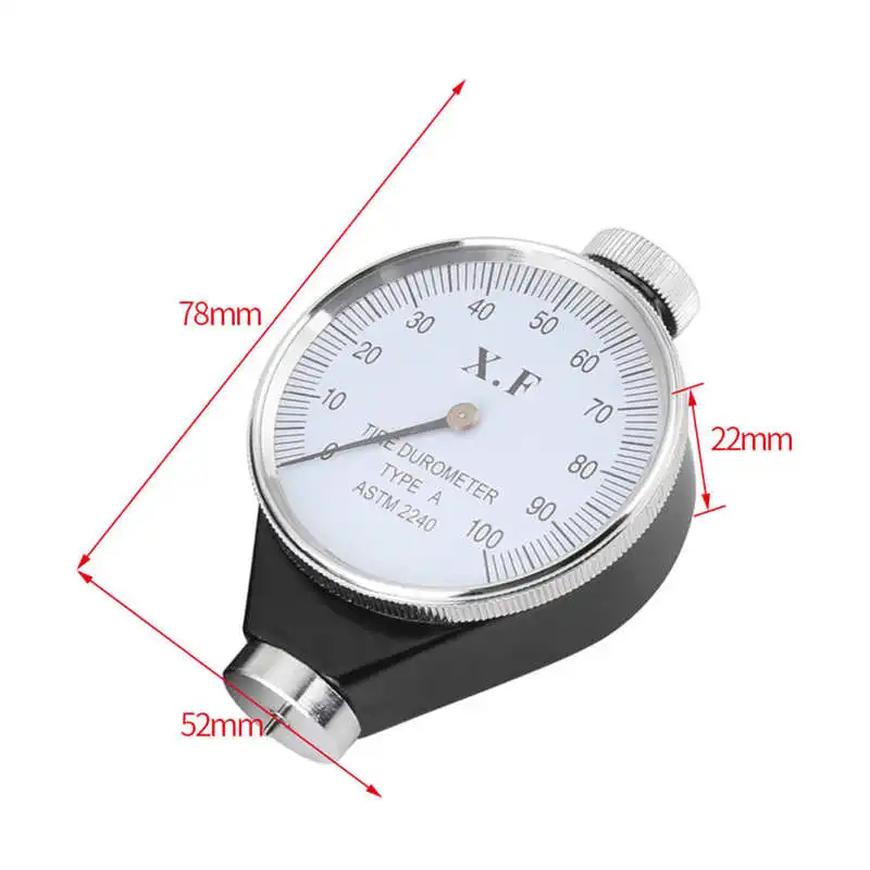 Shore Type A/O/D Rubber Tire Durometer Hardness Tester Meter 0-100 HA Hardness Measurement Tools Durometer Meter