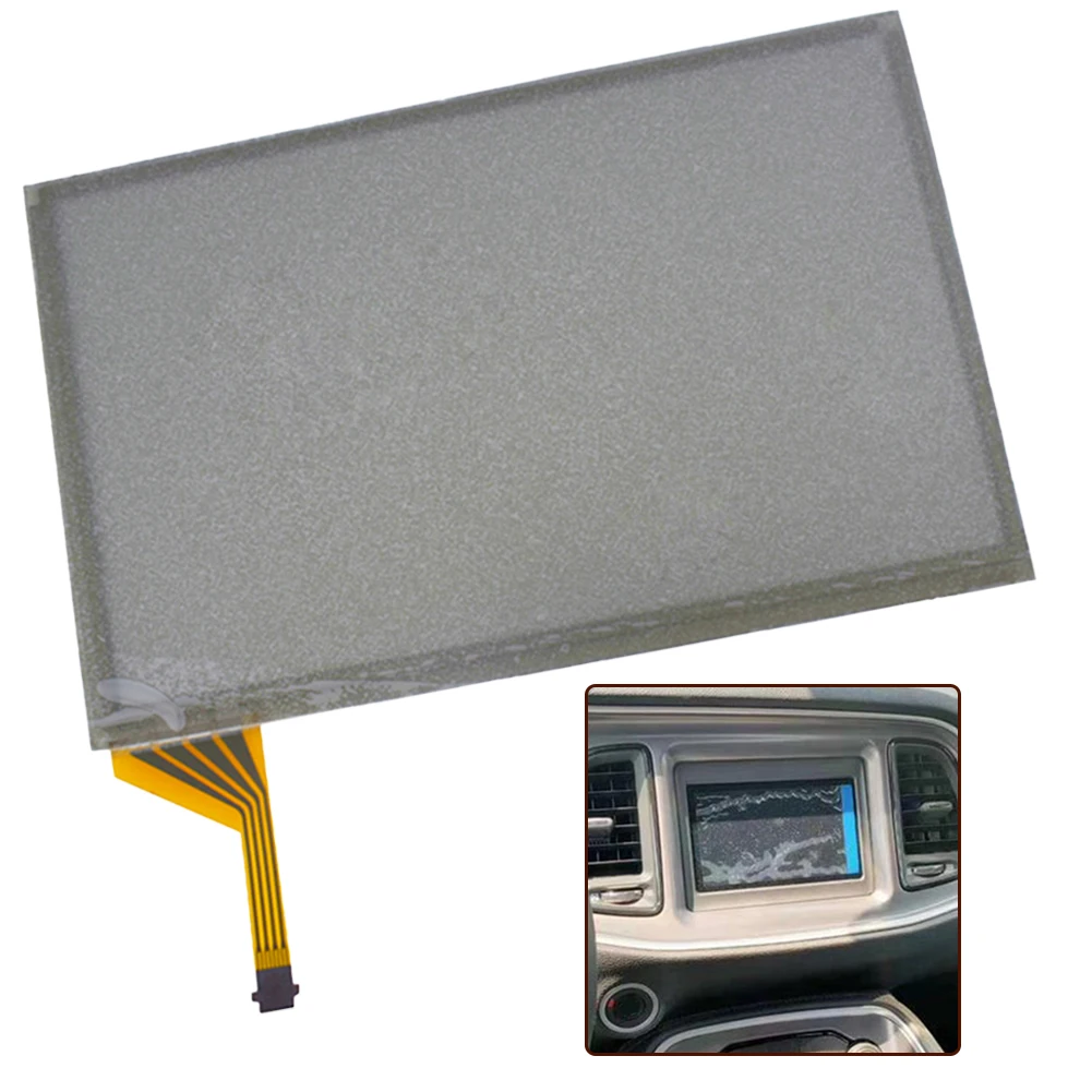 

1pc Radio TOUCH-SCREEN GLASS 5\" DIGITIZER For Dodge For Fiat 500 For Chrysler Car Touch Screen Protection External Screen