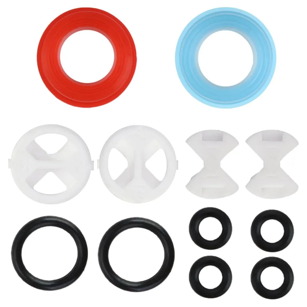 Faucet Adapter 12 PCS Faucet Cartridge Replacement Kit Faucet Washers For Mixer Set Leaking Repair Washers Strong Sealing