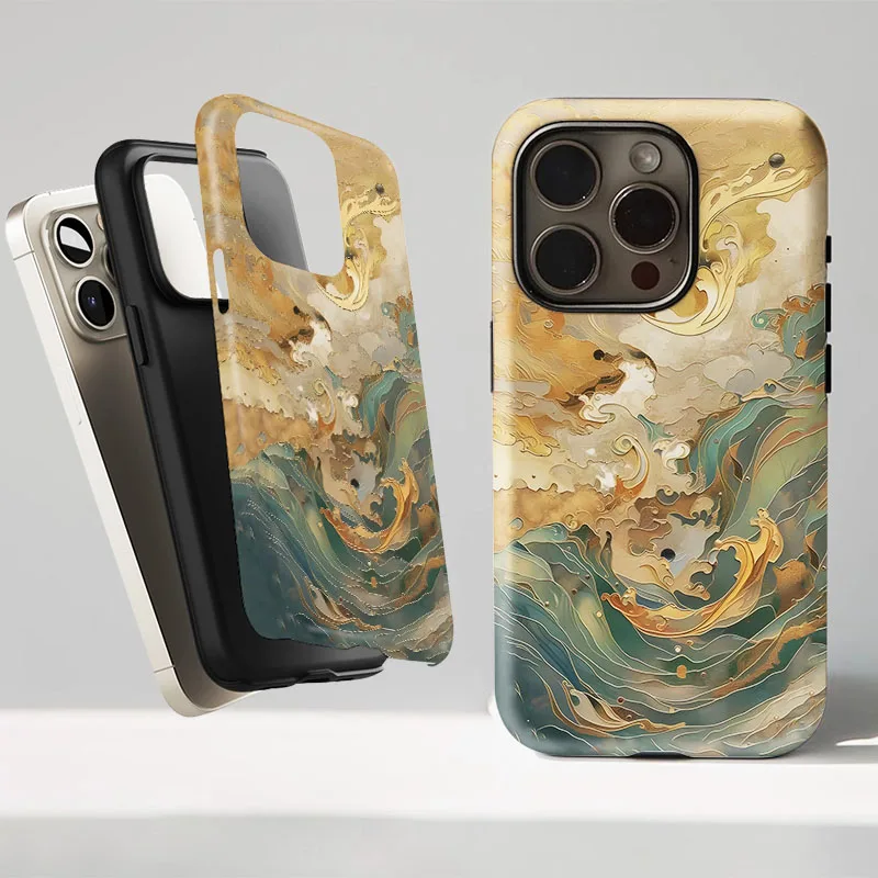 Auspicious Cloud Wave Dual-Function Phone Case