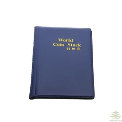 Deluxe Coin Collector's Album with 120 Storage Pockets (Blue C 120 Pockets)