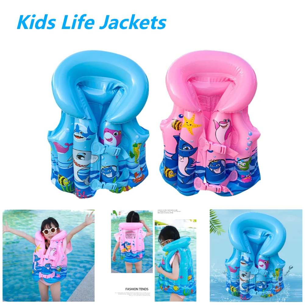 Children Life Jacket Inflatable Kids Swim Vest inflatable swim vest baby float Infant Buoyancy Vest Baby Swimsuit For Water Sport Swim Training Pool Accessories