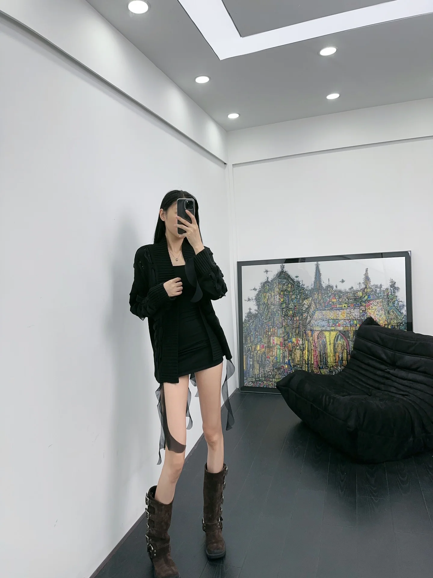 

2023 Autumn/Winter Fashion New Women's Clothing Ribbon Knitted Cardigan 0905