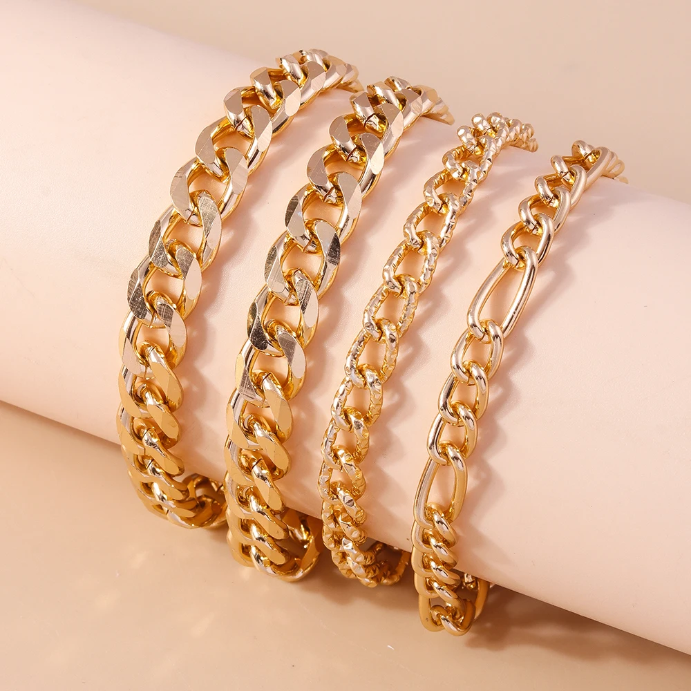 Aihua Mode Gold Farbe Link Ketten Fußkettchen Für Frauen Multilayer Barfuß Knöchel Auf Bein Armband Fuß Schmuck Geschenke – Detail 2