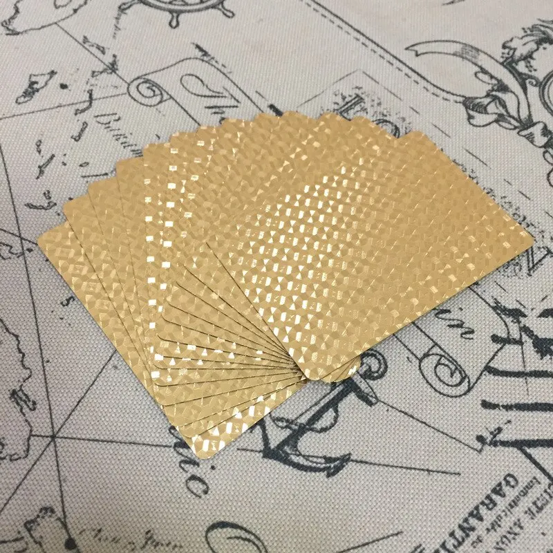 24K Gold Foil Playing Cards Deck - Perfect For Poker, Practical Jokes & Party Gifts Christmas Halloween Thanksgiving Gift 5