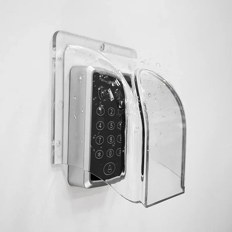 Durable 1pcs Transparent Rain Cover For Access Control Attendance Machine Doorbell Switch Sunscreen Dustproof Waterproof Shell