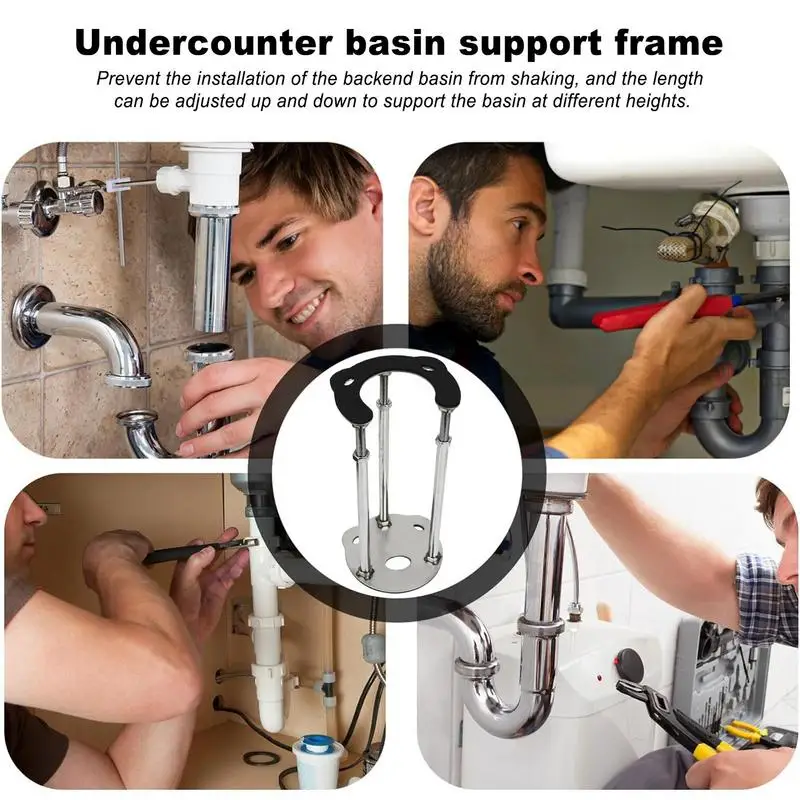 Undermount Kitchen Sink Support Brackets Undermount Sink Repair Support Brackets 7 To 11 Inch Adjustable Undercounter Stand