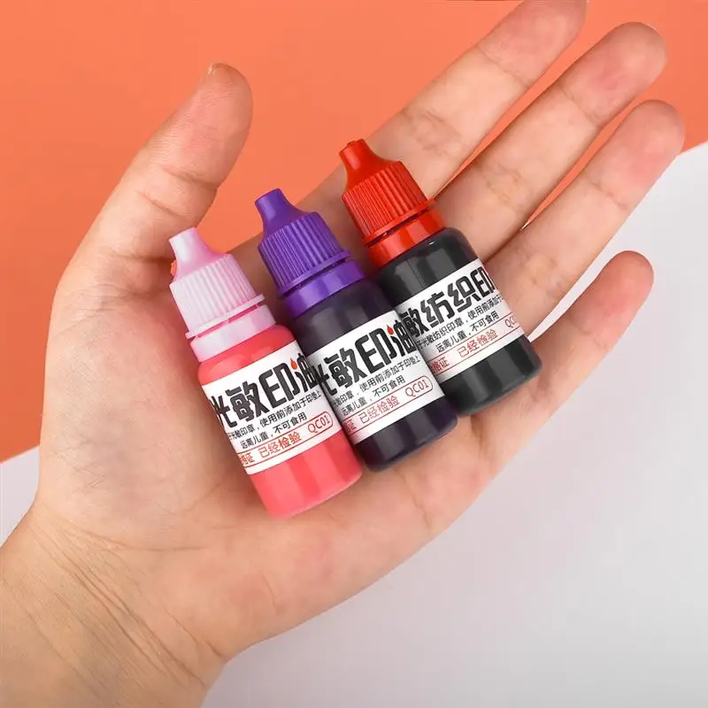 10ml Nachfüll farbe 13 Farben Stempel öl einfärben lichte mpfindliche Siegel prägung Nachfüll farbe für die Büros chule machen Siegel bedarf – Detail 10