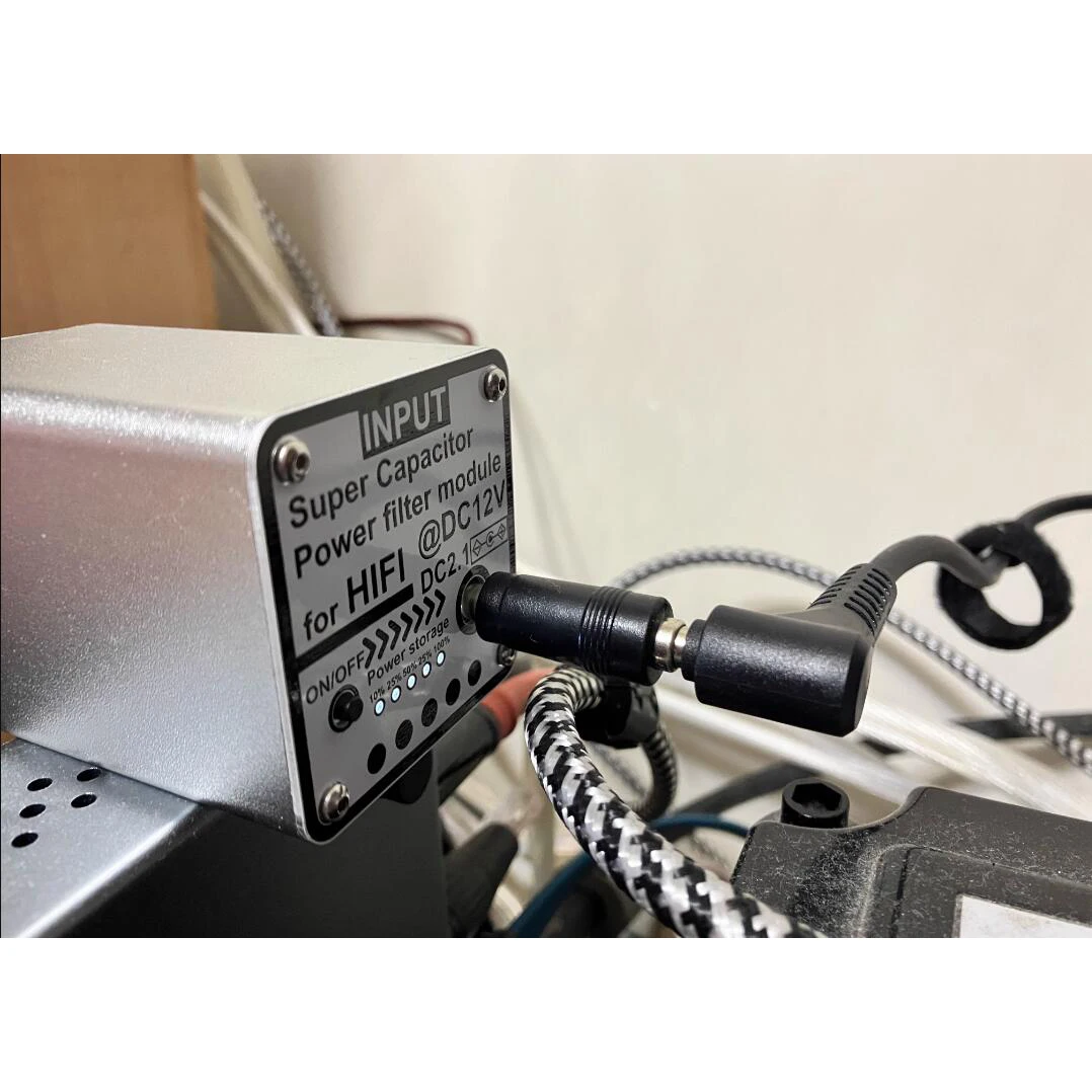 Low Pass Filter AC Power Filter Socket 15V 12V 9V 6V Super Capacitor Power Filter DC2.1 Input and Output For Audio Video Equipment
