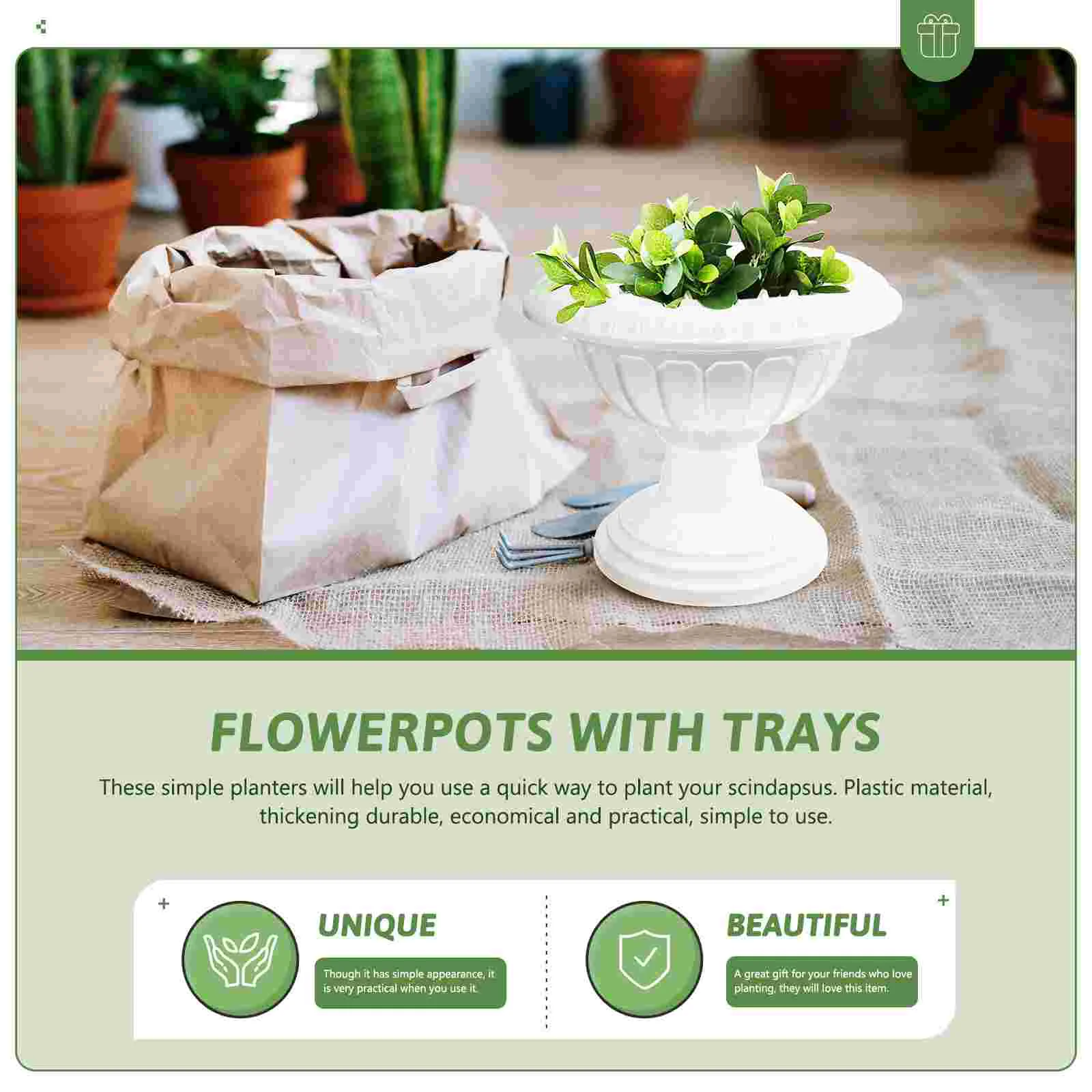 

Urn Planter Pot Flower Vase Pillar Wedding Column Roman Pots Garden Planters Plastic Tall Outdoor Vintage Flowerpot Decorative