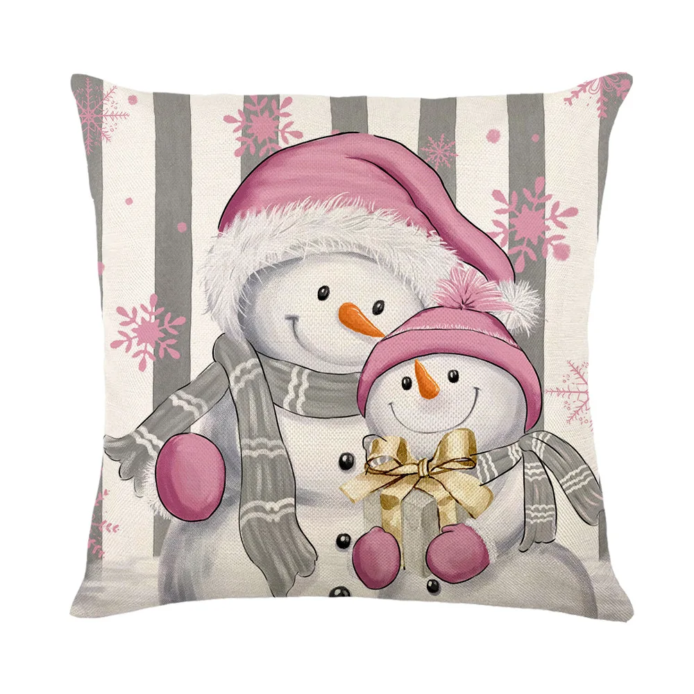 thumbnail image 1 of Funda de cojín de 45 cm con texto en inglés "Merry Christmas" para almohada, decoración navideña de 2023 para el hogar, decoración de Año Nuevo 2024, Noel, 1 of 5