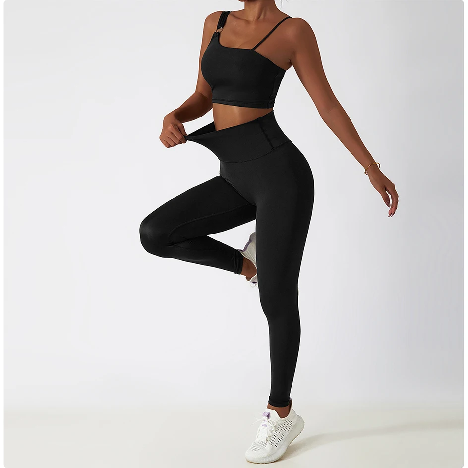 Black Sports Yoga Pants