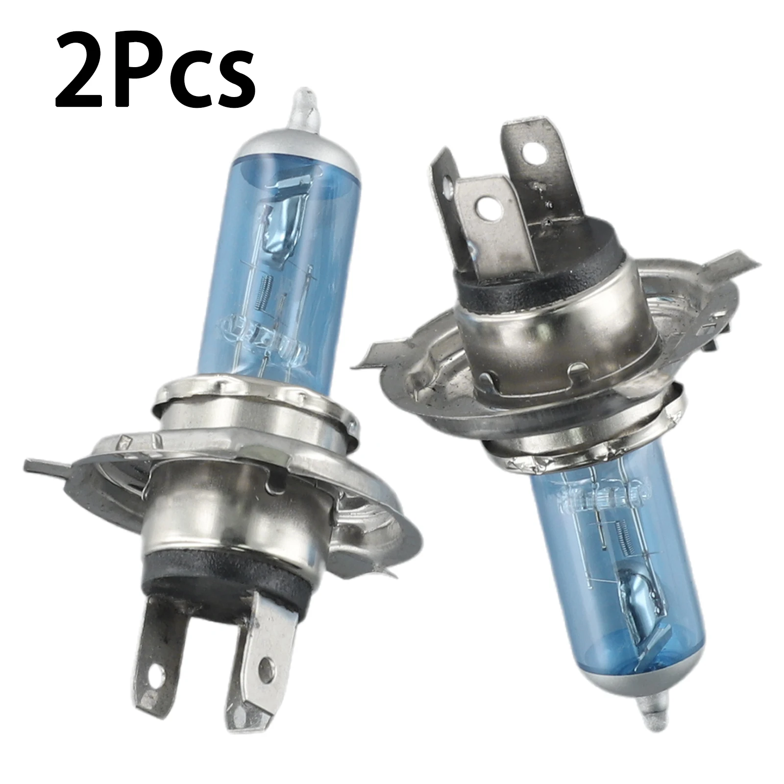 

2pcs Universal H4/HB2 9003 Xenon White LED Headlight Lamp 12V 55W 6000K Bright Light Halogen Headlight Bulb Accessories