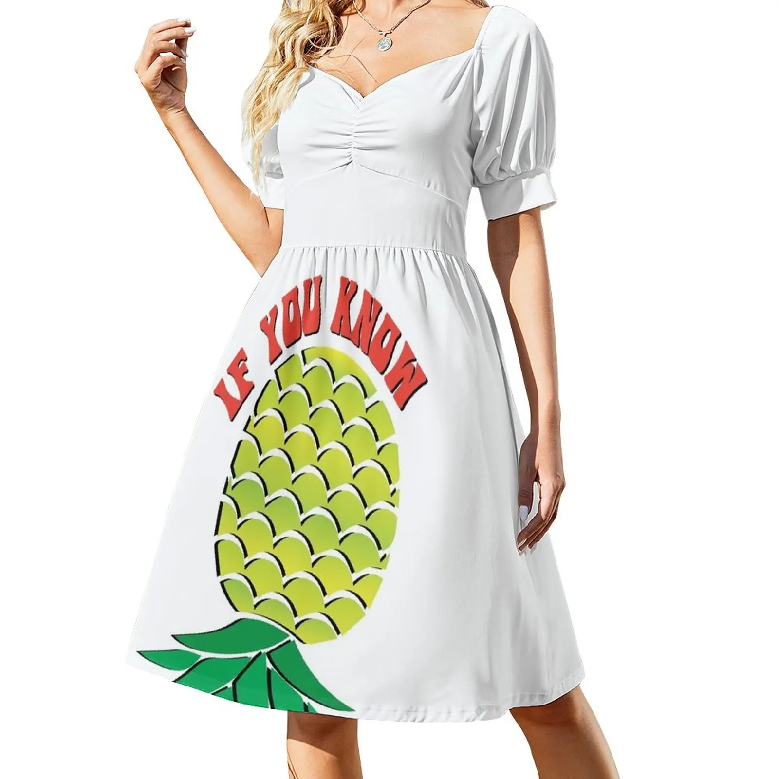 

Upside Down Pineapple Swinger Dress womans clothing Evening dresses