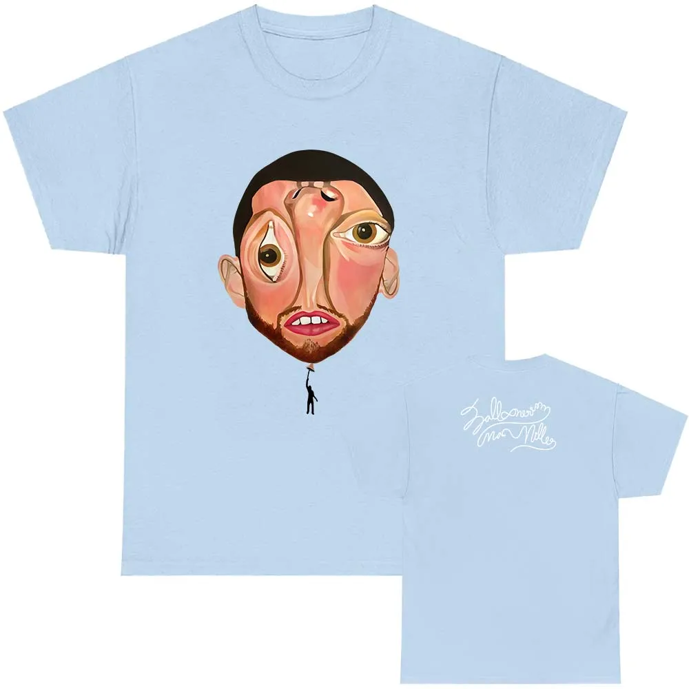 Tees Men Women Clothes Macc Miller Balloonerism Album 2025 T-shirt Short Sleeve Round Neck Tee-shirt Camisas Unisex Streetwear – Detail 5