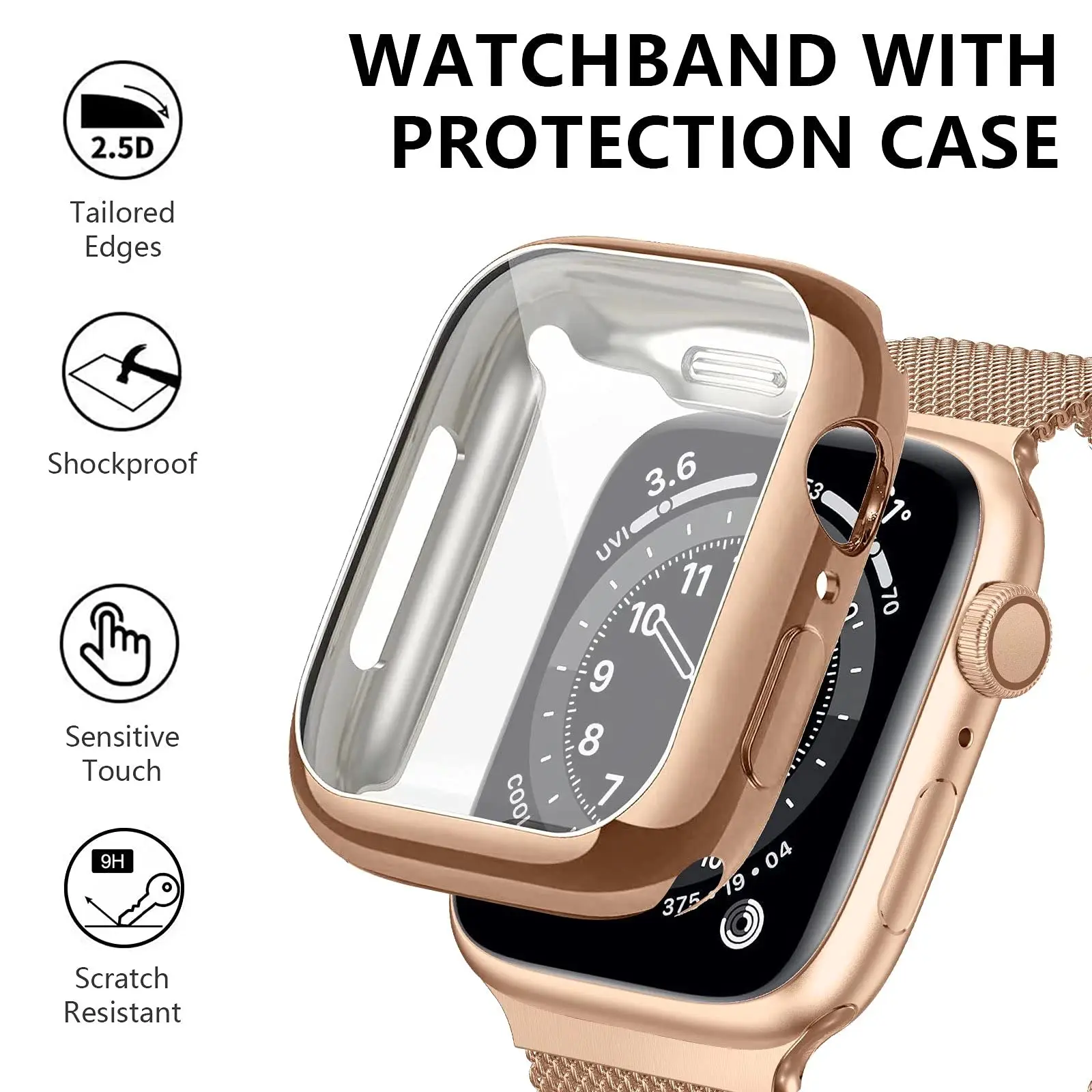 รูปสินค้า สายนาฬิกาโลหะแม่เหล็ก สำหรับ Apple Watch หลายขนาด