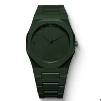 New Fashionable Men’s Watch Simple Black Male Quartz Watches Arabic digital Casual Drip Oil Strap