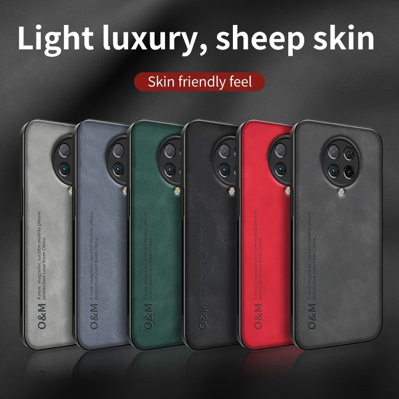 Luxury Magnetic Leather Phone Case with Silicone Protection - Elegant Back Cover