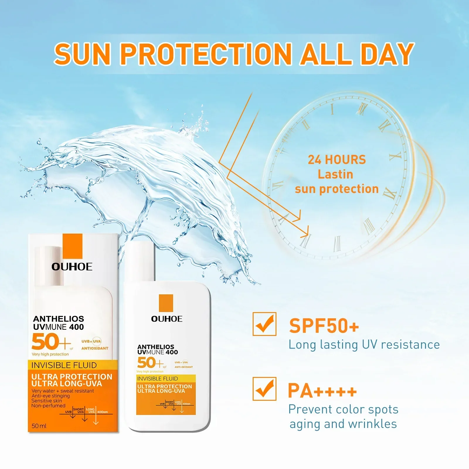 Facial Sunscreen Sunscreen Cream Facial Body Sunscreen Ultra SPF50+ UV Isolation Long Last Protection Whitening Moisturizing Oil Control Sunblock Anti Sun Cream