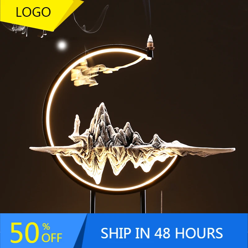 Aroma Diffuser Incense Burner Zen Garden Aesthetic Humidifier Incense Burner Living Room Quemador De Incienso Ramadan Decoration