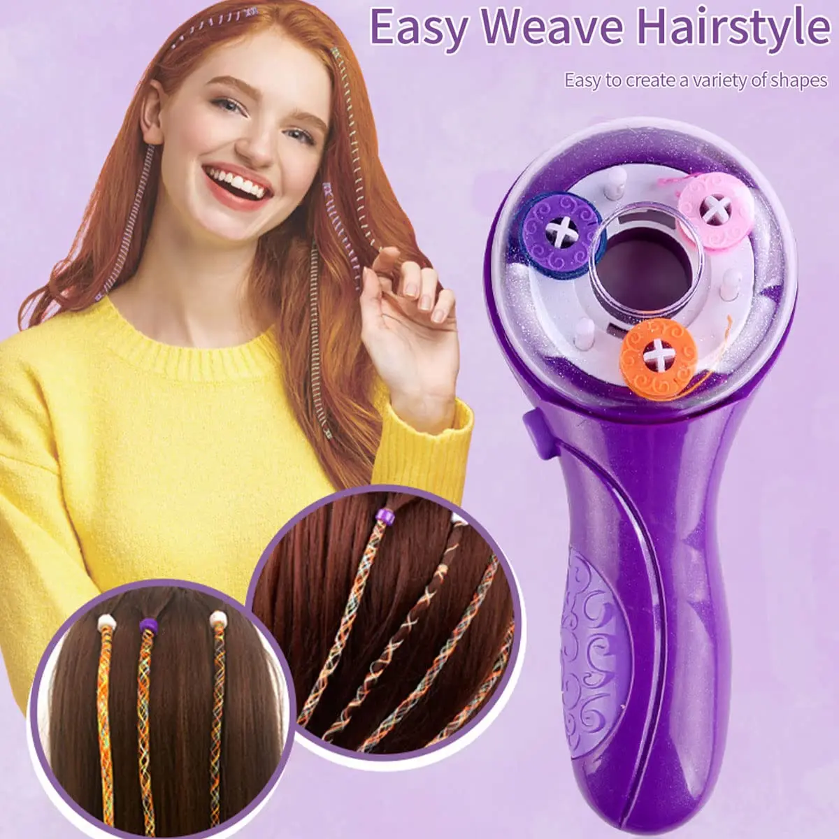 Hair accessories electric hair braider kit for kids DIY automatic hair decoration braiding toy for girls