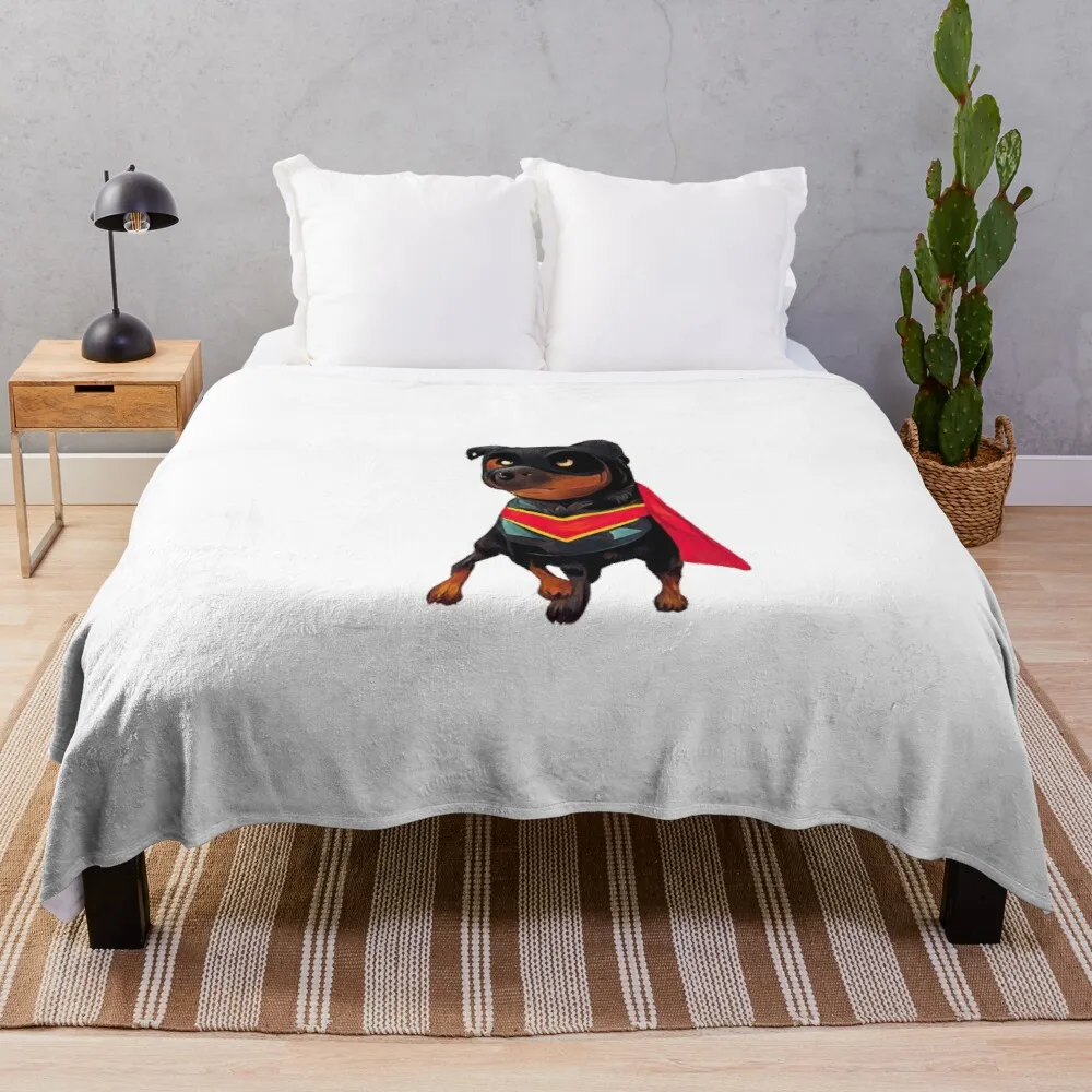 Rottweiler Robin Throw Blanket Thin Blankets Furry Blankets AliExpress