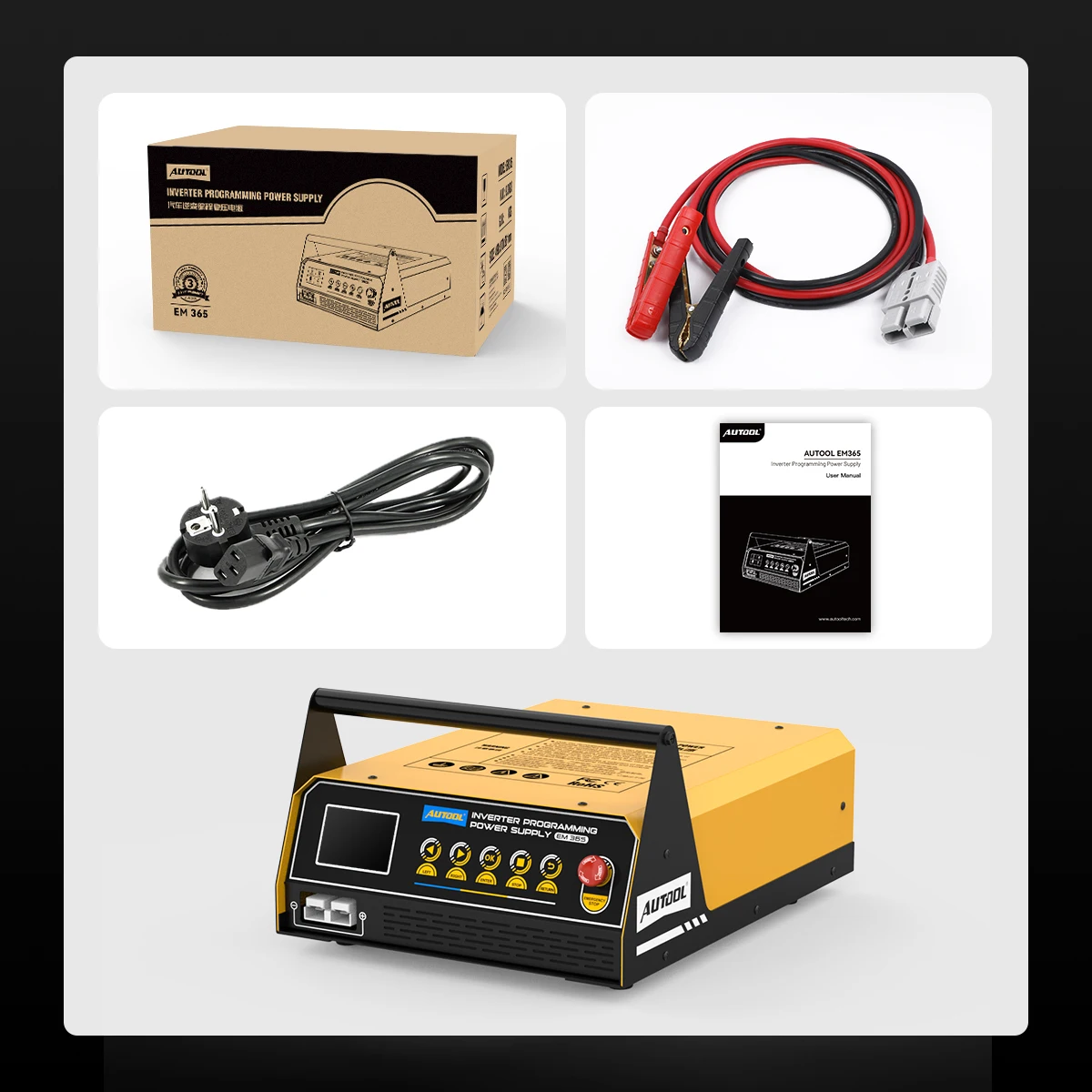 AUTOOL EM365 Inverter Programmierung Power Auto Batterie Reparatur Echtzeit Auto Starthilfe Regler Fahrzeug Werkzeug 110V/220V – Detail 15