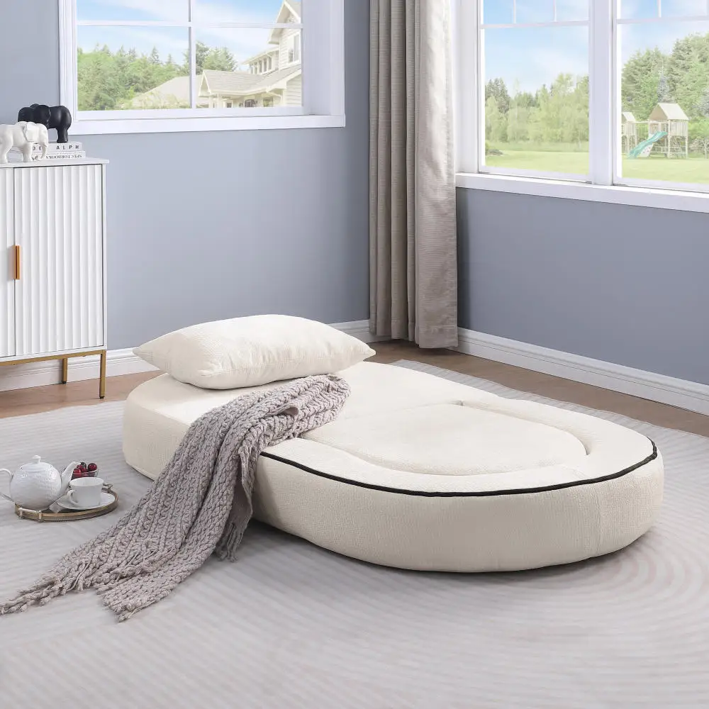 Komprimierte faltbare Matratze, umwandelbares Klappschlafsofa, tragbarer All-in-One-Matratzenboden, keine Montage erforderlich und rutschfest – Detail 7