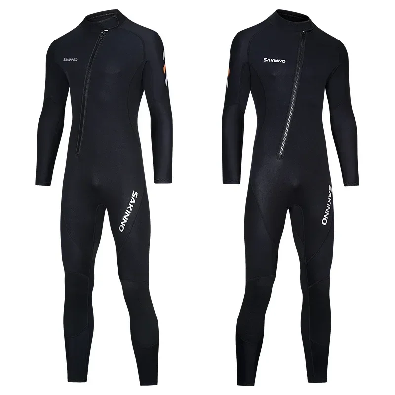 Men's Women's 2MM Diving Suit One Piece Sun Protection Warm Winter Swimsuit Surfing Snorkeling Swimming Anti-jellyfish Wetsuit