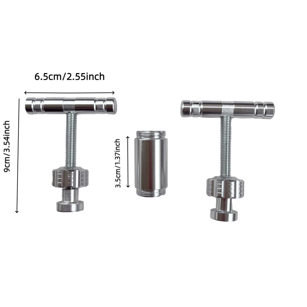 1pc Non-slip silicone Double Head Tobacco Press Grinder Aluminum Spice Hand Crusher, Manual Compressor, Garlic, Pepper, Salt 6
