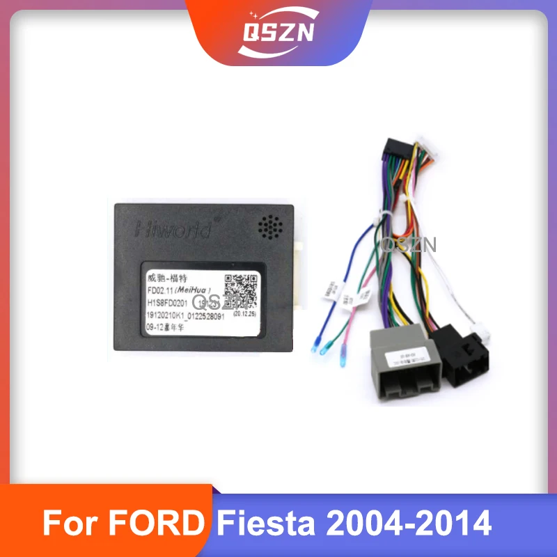 

Автомобильный 16-контактный аудио жгут проводов с can-шиной для Ford Fiesta 2004-2014 стерео Монтажный провод адаптер