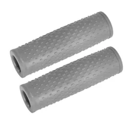 Rubber Handle Grip Covers for Electric Scooters - 1 Pair of Enhanced Hand Grips (Gray 1 Pair)