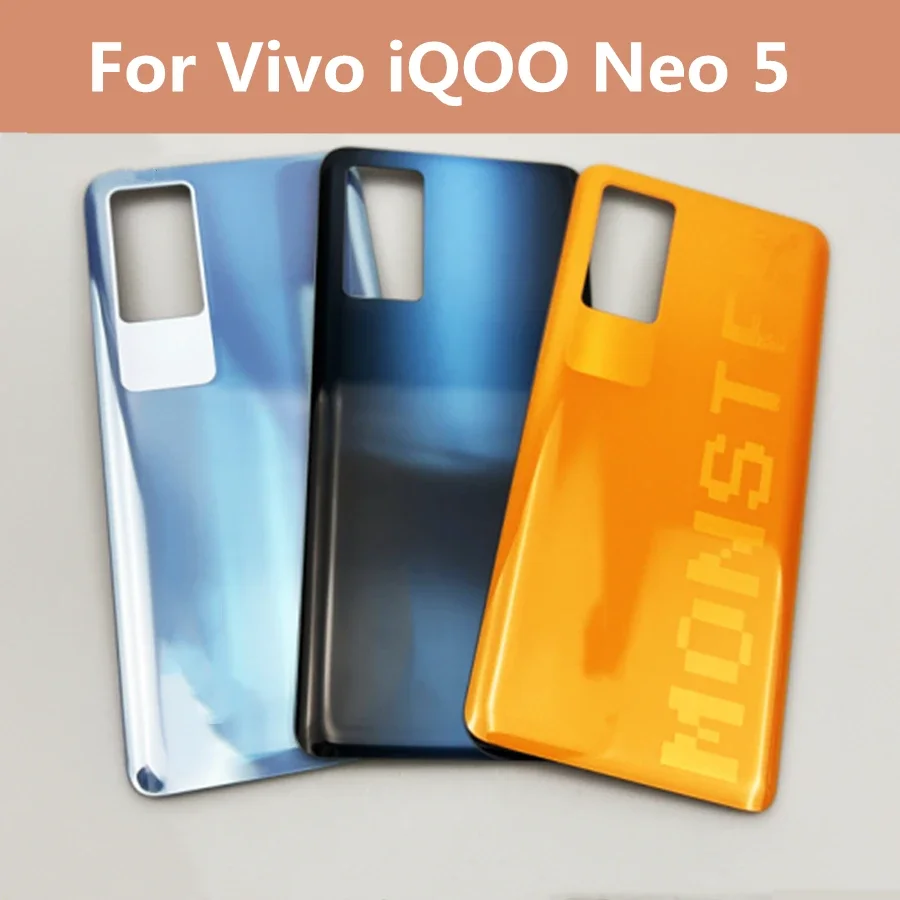 

6.62" For vivo iQOO Neo5 Back Battery Cover Door Housing case Glass cover for Vivo IQOO Neo 5 neo5 Battery Cover