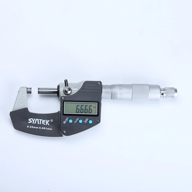 0-100Mm Micron Micrometri Esterni Digitali 0.001Mm Lcd Micrometro Elettronico Spessore Micrometro Calibro Strumenti Di Misura