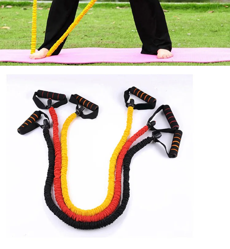 Multifunktions-Fitness-Spannseil, 5-Röhren, elastisch, Yoga-Pedalzieher, Widerstandsband, Spannseil zum Dehnen des Bauchtraining – Detail 5