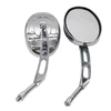 2pcs 10MM 360 ° Adjustable Motorcycle Wide View Rearview Mirror For Harley Glass Back Side Mirror Left Right 4