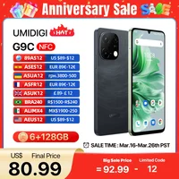 UMIDIGI G9C MTK Helio G36 Android 14 Smartphone 6+6GB 128GB 6.75” HD+ Display 50MP Camera NFC 5000mAh Dual SIM Card Cellphone 1