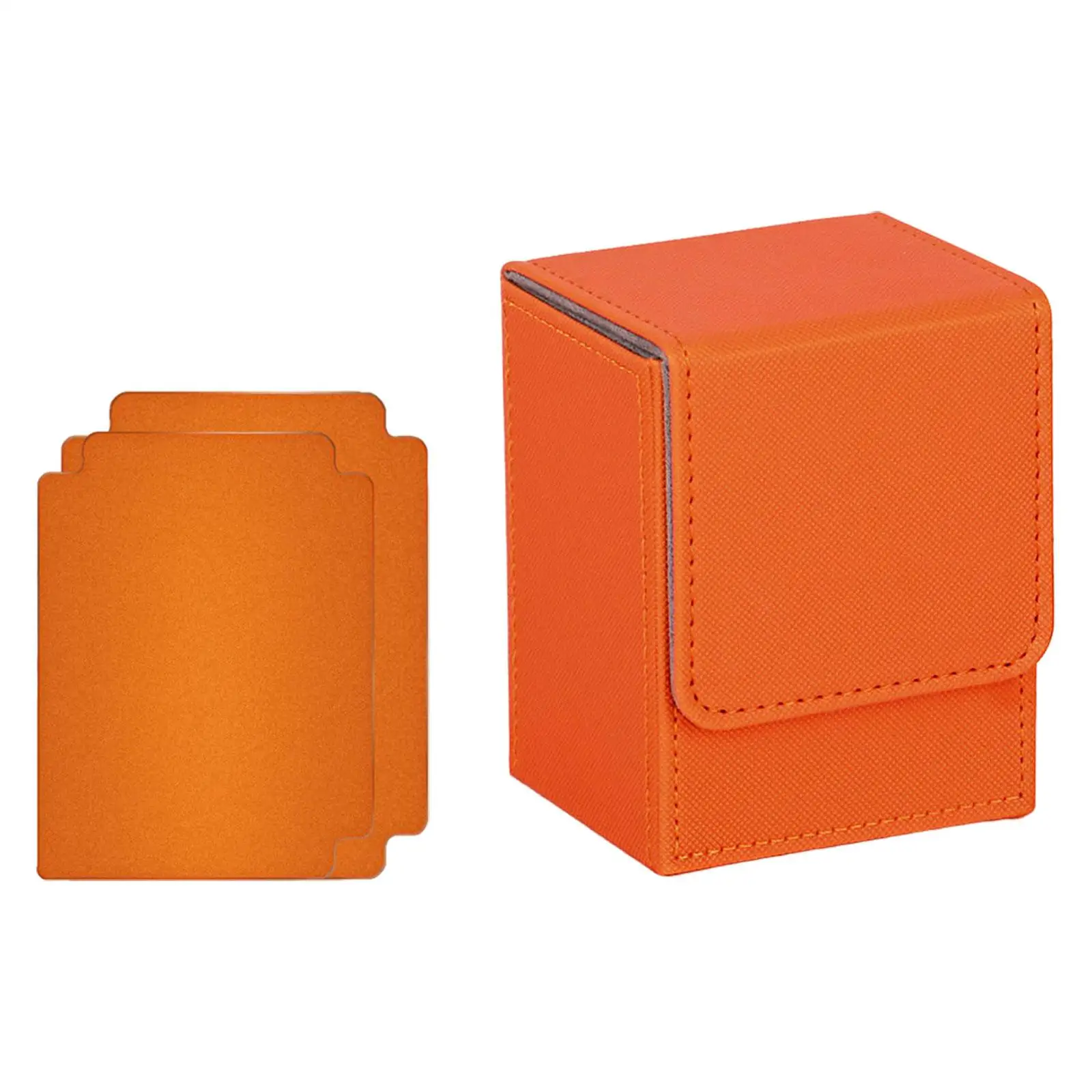 Lightweight & Durable Trading Card Deck Box with Baffle Holder - Holds 100 Collectible Cards