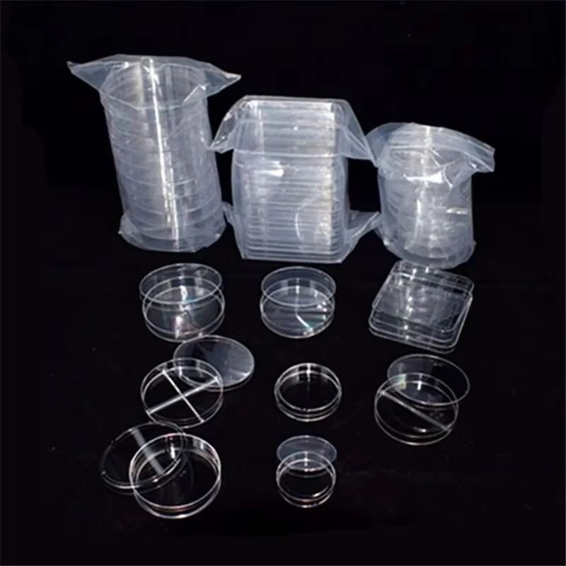 35 mm, 60 mm, 90 mm, 100 mm, 120 mm, durchsichtige Petrischalen mit Deckel, sterile Einweg-Petrischale aus Kunststoff, chemisches Laborbedarf – Detail 3